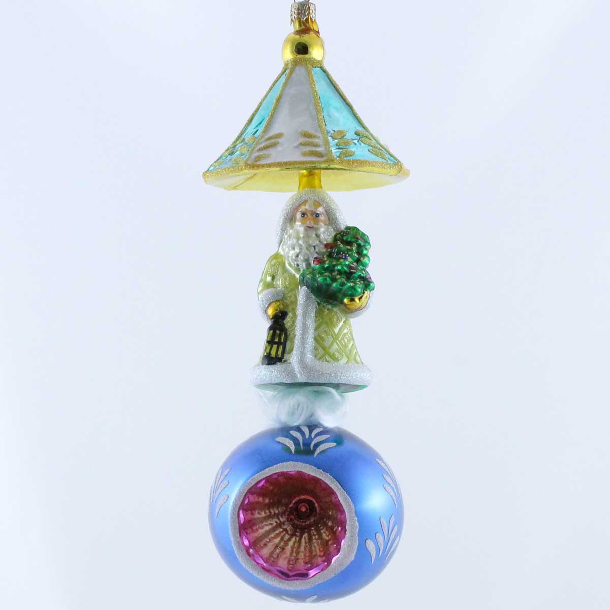 Christopher Radko CHRISTMAS WORLD Glass Ornament Christmas Angel Hair