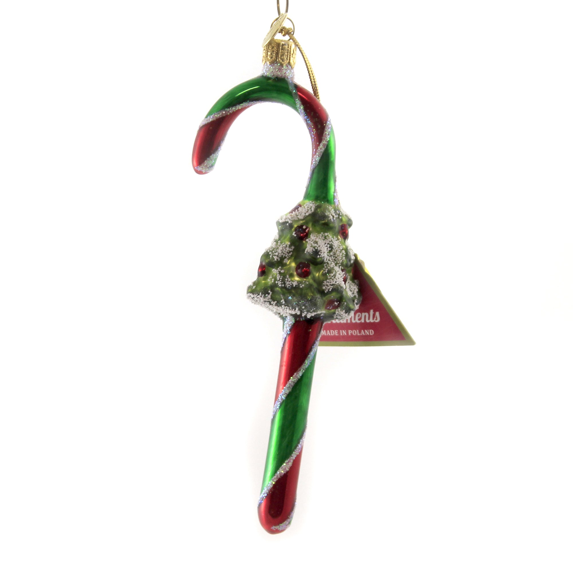 Holiday Ornament Ribbon Candy Glass Sweet Treats Old Fashion Hard