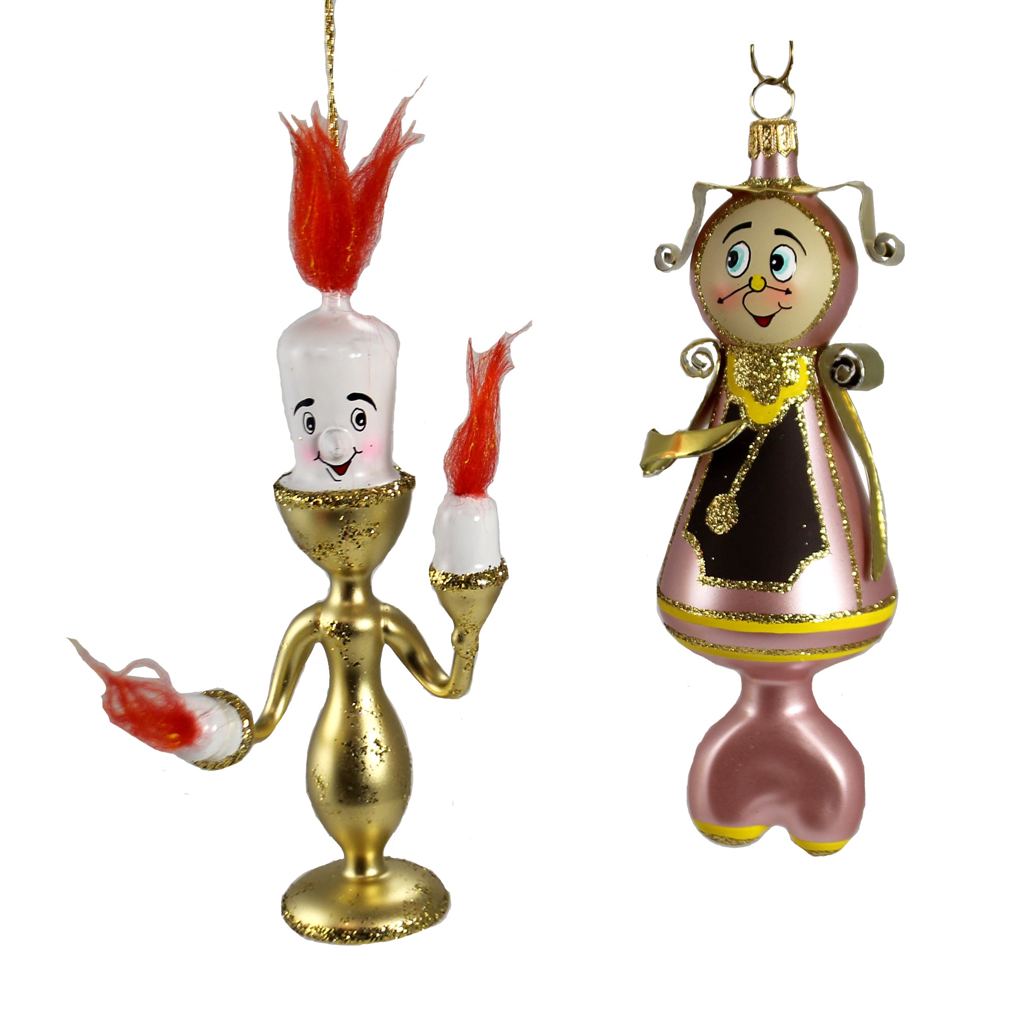 Bougie décorative de Noël dorée — Las velas de Mariano