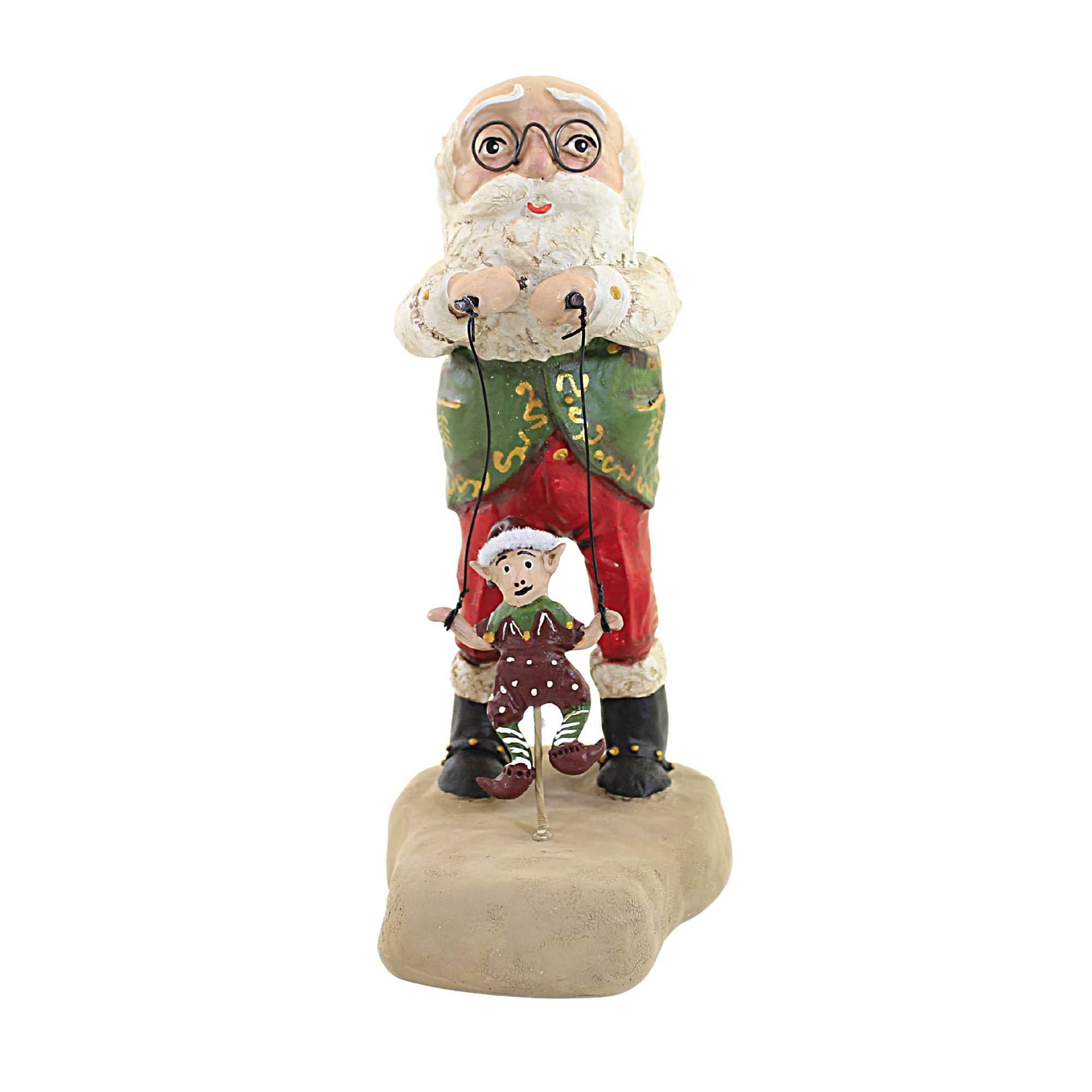 Vintage Style Esc Charles McClenning Folk Art Design deals Christmas Marionette Show Santa