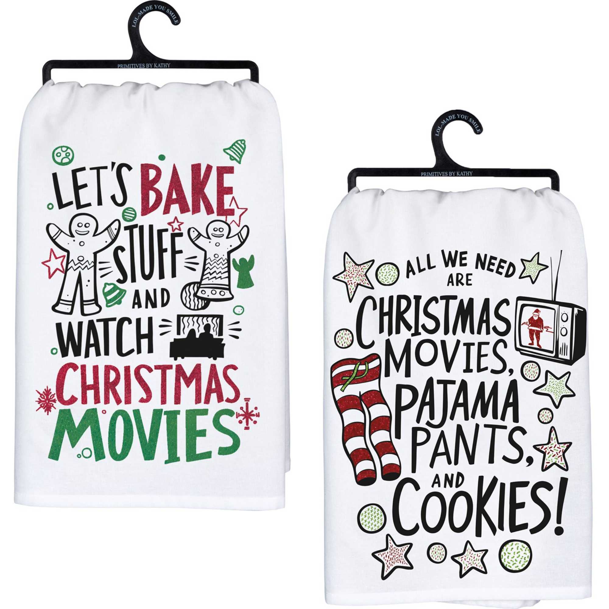 Primitives by Kathy Believe in The Magic of Christmas Dish Towel