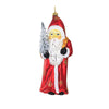 (10217) Gabriela Christoff Ornaments Ruby Red St. Nick, 6.25 Inch, Ornament Christmas Santa 400F