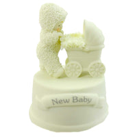 (10354) Dept 56 Snowbabies New Baby Message Box, 3.25 Inch, Stroller Personalize Free 795976