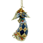 4.75 Inch Angel Playing Harp Ornament Christmas 4017600 (10473)