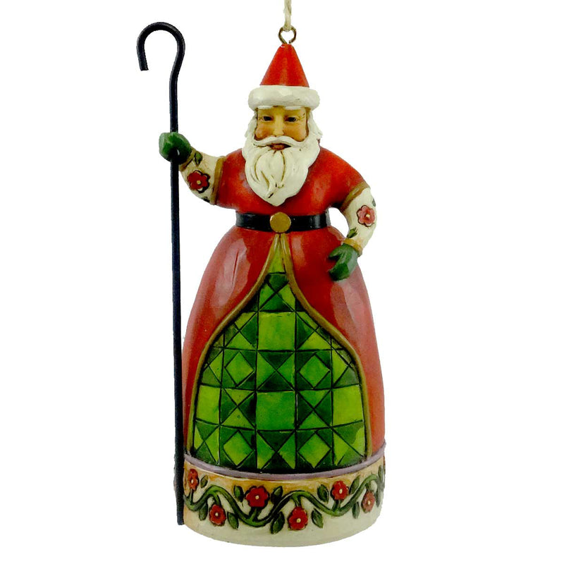 4.75 Inch Santa With Cane Christmas Ornament 4017601 (10474)