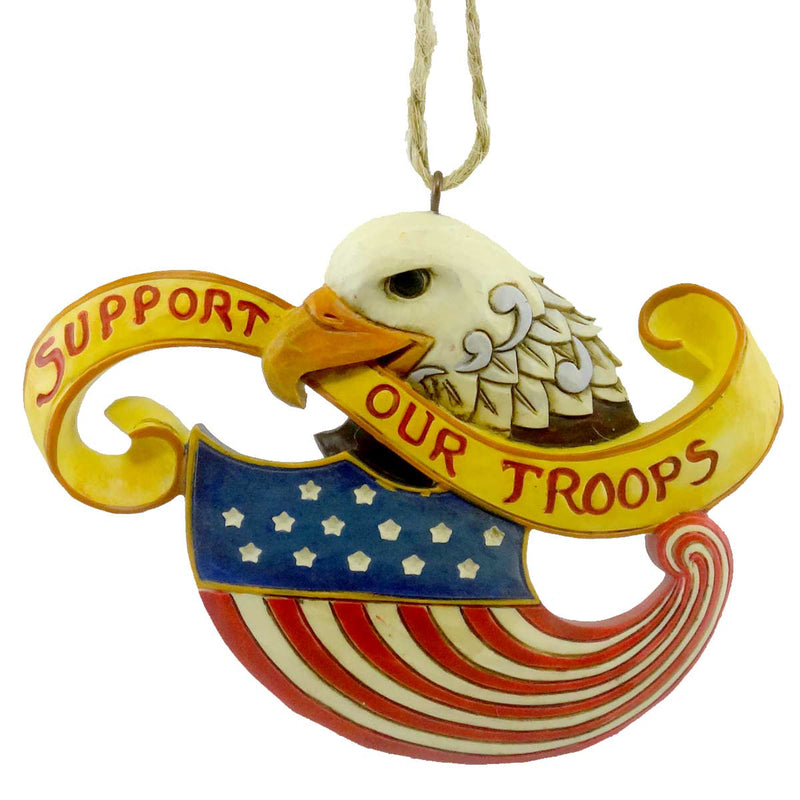 3.00 Inch Yellow Ribbon/Eagle Ornament Patriotic 4017605 (10478)