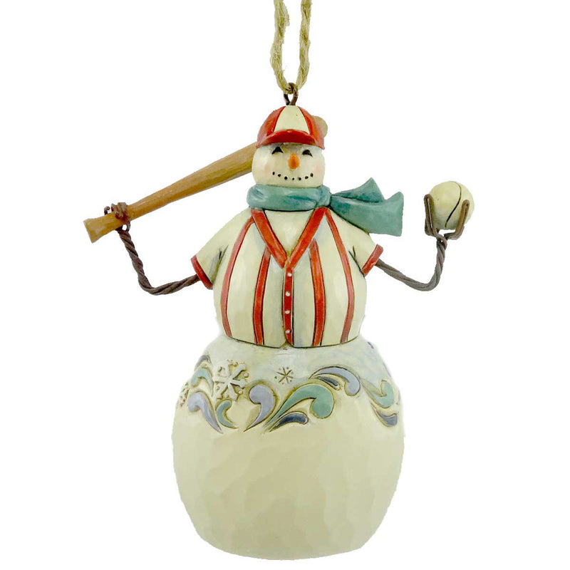 4.00 Inch Snowman/Baseball Ornament Sports 4019065 (10490)