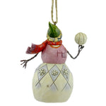 Jim Shore Snowman/Basketball Ornament - - SBKGifts.com