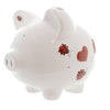 (11115) Bank Red Lady Bug Bank, 8.50 Inch, Hearts Personalize Cr100lbr