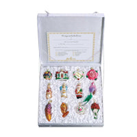 (11150) Old World Christmas Bride's Collection, 4.75 Inch, Ornament Set Marriage Love Wed 14010