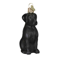 (11164) Old World Christmas Labrador Retriever Black, 3.75 Inch, Ornament Dog Lab Best Friend 12385