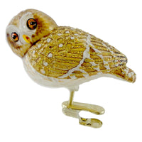 (11390) Old World Christmas Pygmy Owl, 2.00 Inch, Owc Ornament Clip On Bird 18067