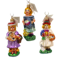 (1149) Christopher Radko Company Spring Maidens, 5.00 Inch, Ornament Set/3 Limited Edition 98Sp34