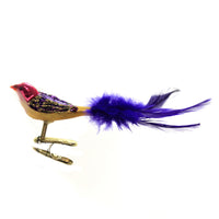 (11541) Old World Christmas Miniature Lovebird, 1.00 Inch, Clip On Bird 18005