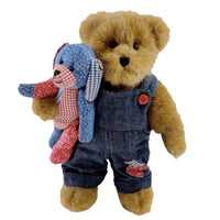 (11585) Boyds Bears Plush Levi Maybearie With Max, 10.00 Inch, Americana Dog 4021481