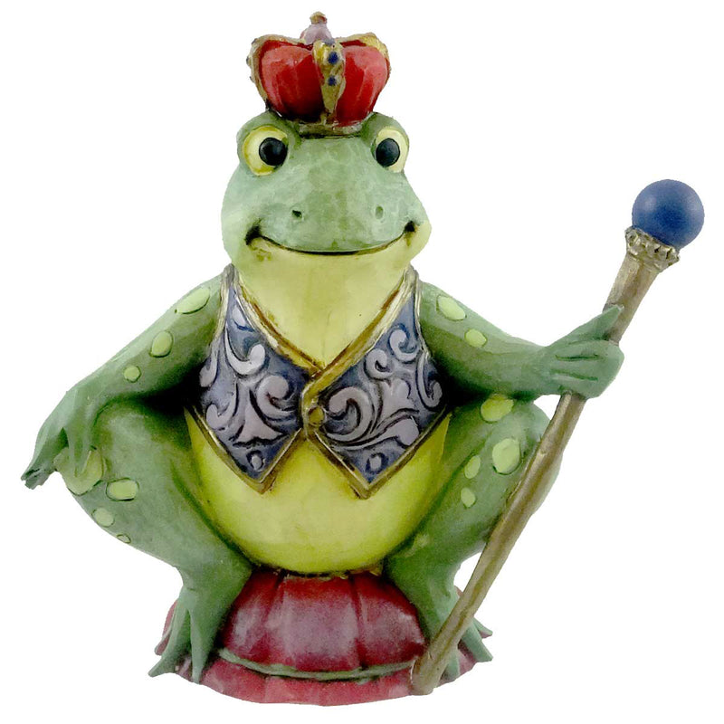 3.00 Inch Mini Frog W/Crown Heartwood Creek Miniature Figurine 4021440 (11637)