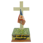 6.00 Inch We Will Always Remember Flag Cross Patriotic 4021139 (12087)