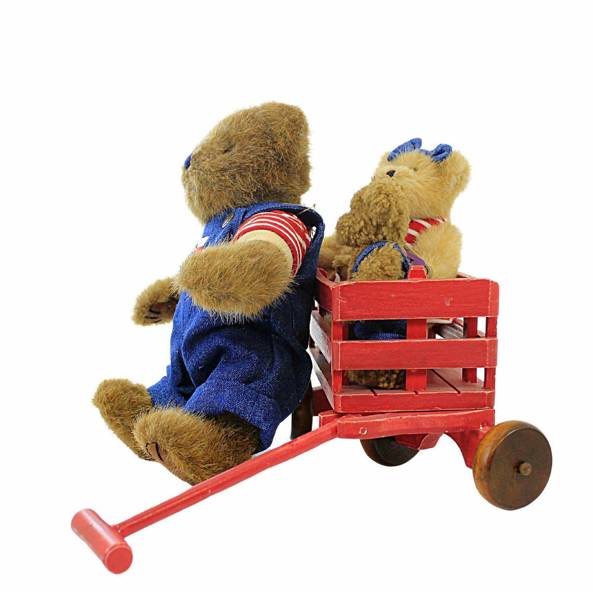 Boyds Bears Plush Huck Mandy Zack W/ Wagon - - SBKGifts.com