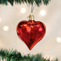 Old World Christmas Large Shiny Heart - - SBKGifts.com