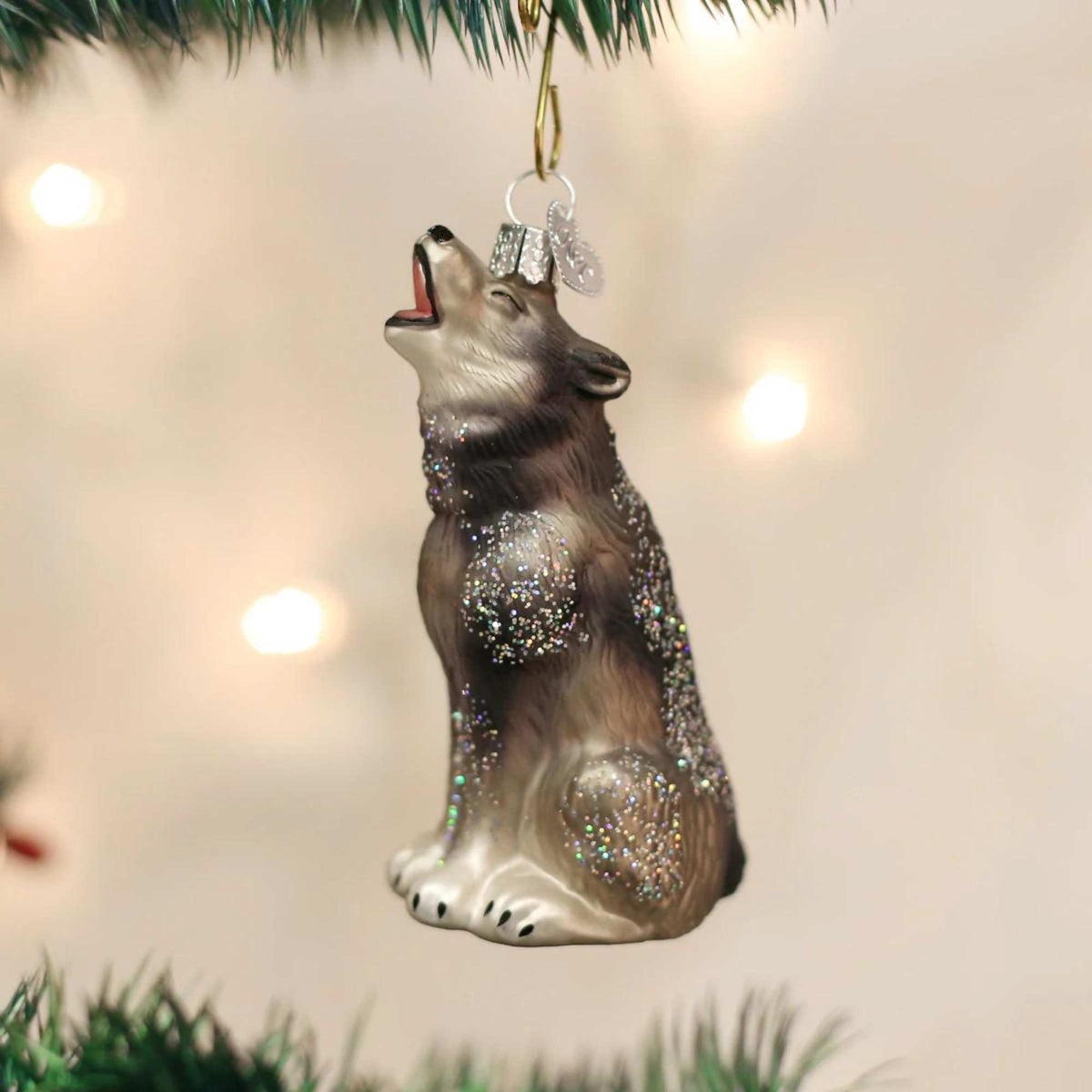 Old World Christmas Howling Wolf - - SBKGifts.com