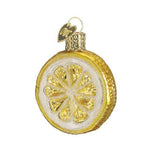 12757 - Old World Christmas Lemon Slice - One Ornament 2.25 Inch, Glass - Ornament Lemonade Tart 28001.