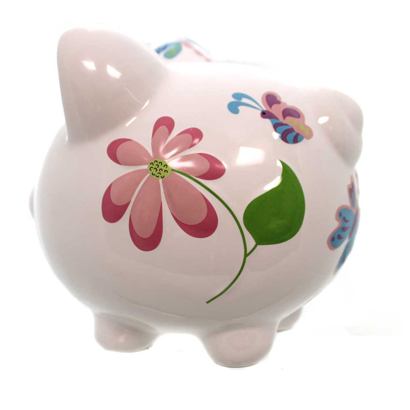 Bank Bank Pig Butterflies - - SBKGifts.com