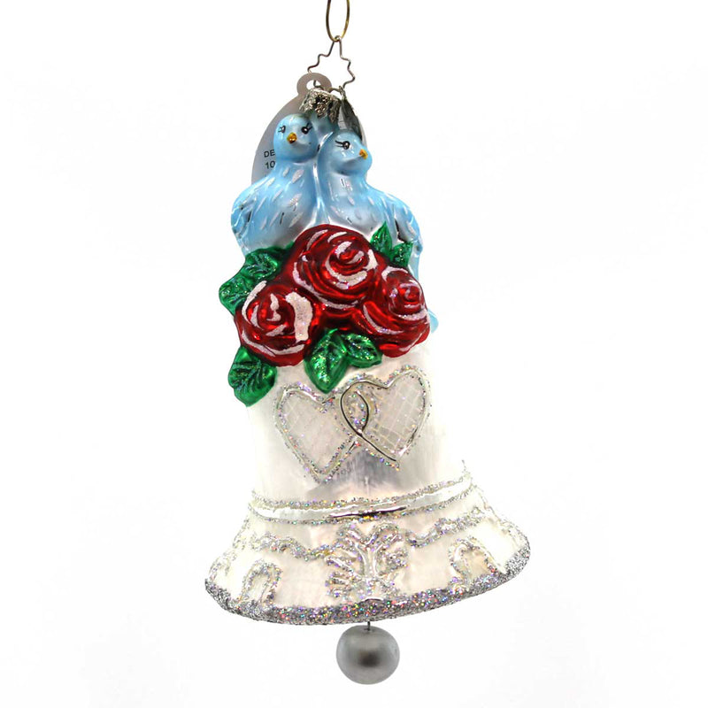 5.50 Inch Wedding Bell Bliss Love Birds Hearts 1012169 (1283)