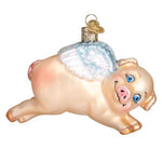 13408 - Old World Christmas Flying Pig - One Ornament 3 Inch, Glass - Ornament Hog Wings Porkopolis 12352