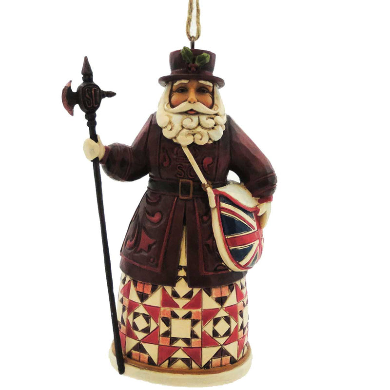 4.50 Inch British Santa Ornament English Union Jack 4022941 (13656)