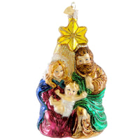 (13742) Old World Christmas Holy Family., 5.50 Inch, Ornament Religious Heavenly 10132