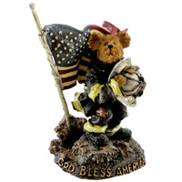 (14072) Boyds Bears Resin Our American Hero, 5.25 Inch, 911 Remembrance Fireman 4026022