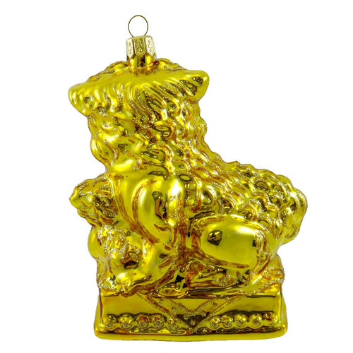 Ornaments To Remember Foo Dog Female Gold - - SBKGifts.com