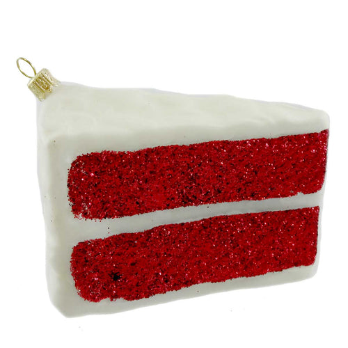 Ornaments To Remember Cake Slice Red Velvet - - SBKGifts.com