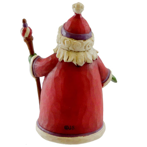 Jim Shore Mini Santa With Cane - - SBKGifts.com