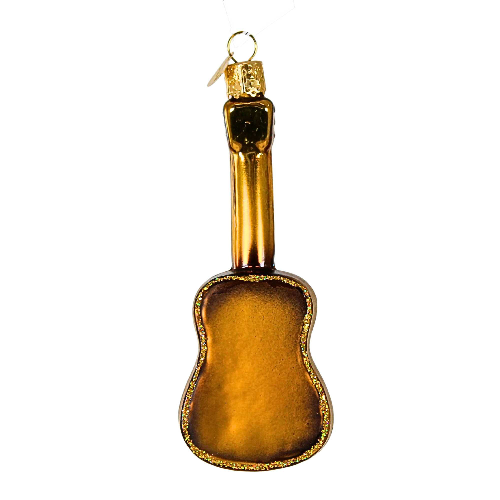 Old World Christmas Guitar Glass Ornament Instrument Country 38010 (14542)