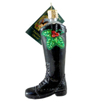 (14872) Old World Christmas English Riding Boot, 4.25 Inch, Ornament Horse 32163