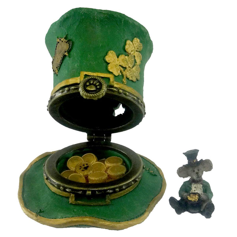 2.00 Inch Lucky's Top Hat With Paddy Irish Treasure Box 1E 4026264 (1509)