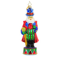 (15175) Christopher Radko Company Big Top Salute, 6.50 Inch, Ornament 1014338