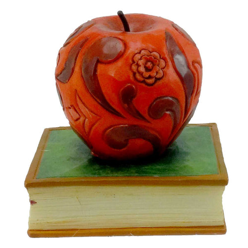 Jim Shore Mini Apple On Book/Teacher - - SBKGifts.com