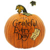 (15374) Thanksgiving Grateful Every Day, 13.00 Inch, Carved Pumpkin Leaves 95195