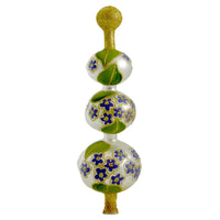 (15378) Christina's World Violets Finial, 12.00 Inch, Christmastree Topper Fin920