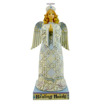 (15643) Jim Shore He Works Through Healing Hands, 9.50 Inch, Angel Nurse Prayer 4026872