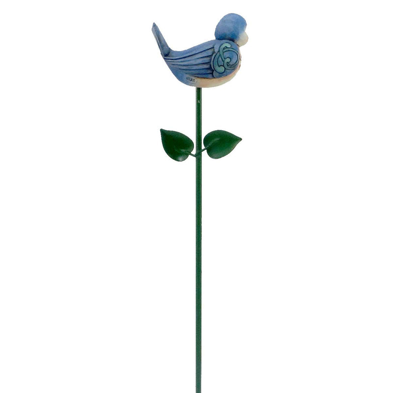 Jim Shore Bluebird Plant Stick - - SBKGifts.com