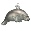 (15725) Old World Christmas Manatee, 2.50 Inch, Ornament Sea Ocean Mammal Fish 12278