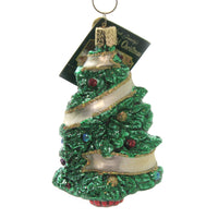 (15728) Old World Christmas Sentimental Christmas Tree, 4.00 Inch, Ornament 48032