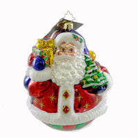 (15903) Christopher Radko Company A Festive Pair, 5.50 Inch, Ornament Snowman Santa Holiday 1016275