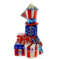 (15955) Radko Grand Ole Gifts, 5.75 Inch, Ornament 4Th Patriotic Usa 1016084