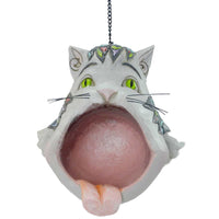 (16010) Jim Shore Open Mouth Cat Birdfeeder, 9.00 Inch, Garden 4026864