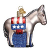 (16213) Old World Christmas Democratic Donkey, 3.25 Inch, Ornament Democratic Donkey 12109