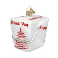 (16219) Old World Christmas Chinese Take-Out, 2.75 Inch, Food Container 32111